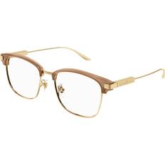Glasögon & Läsglasögon Gucci Man GG1439OK 003 Optiska Bågar Acetat Brun Transparent Fyrkantig