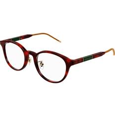 Glasögon & Läsglasögon Gucci Unisex GG1229OJ 003 Optiska Bågar Acetat Havana Pantor