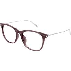 Glasögon & Läsglasögon Saint Laurent Unisex SL 580 004 Optiska Bågar Acetat Brun Transparent Fyrkantig Antireflex