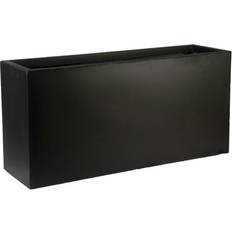 Garden trough planters Idealist Black Light Concrete Trough Garden Planter 85 cm