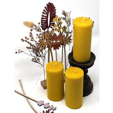 Miel du cap Beeswax Block Yellow Stearinlys 13cm 3stk