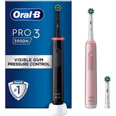 Oral b tandborste rosa Oral-B Pro3 3900N Duo Black & Pink