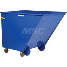 Pallet Trucks Vestil Steel Basket Truck: 1-1/2 cu yd, 311 lb Capacity, 46-3/16" High, 38-1/4" Wide, 65-1/4" Long 38-1/4" Wide x 65-1/4" Long x 46-3/16" High, Blue (38-1/4" Wide)
