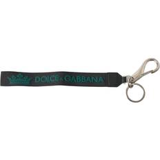 Gröna Nyckelringar Dolce & Gabbana Elegant Krona Gummi Logo Nyckelring One Size
