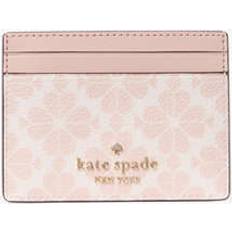 Pink Card Cases Kate Spade Flower Small Slim Card Holder - Rose Smoke Multi