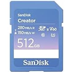 512 GB - UHS-II Minneskort SanDisk Creator SDXC 512 GB V60 Memory Kort