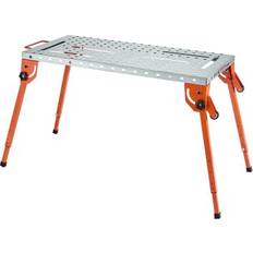 VEVOR Welding Table 44" x 21" 500LBS Folding Workbench with 4-Level Adjustable Height