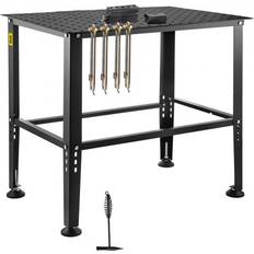 Welding Table 36"x24" 800LBS Welding Workbench Table with Multiple Fixture Holes