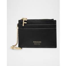 Women Card Holder With Key Holder - Black