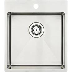 Ruostumaton Teräs Keittiön pesualtaat Lavabo Kubus 440 Soft Kitchen Sink 395 x 400 mm