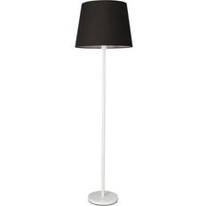 ValueLights Charlie White/Black Floor Lamp 148cm