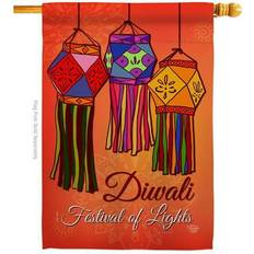 Ornament Collection Diwali Double-Sided Garden House Flag