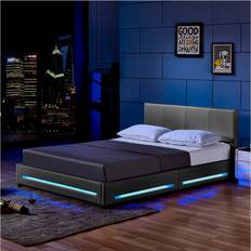 140 cm - 200 cm Verstellbare Betten Home Deluxe LED Asteroid 140 x 200 cm Verstellbares Bett