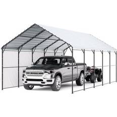 Metall Carportar VEVOR Metal Carport Heavy Duty Car Shelter 13' x 26' (Building Area )