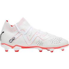 Textil Fotbollsskor Barnskor Puma Youth Future Pro FG/AG - White/Black/Fire Orchid