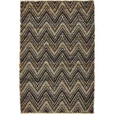 House Doctor Monta Teppich Schwarz Natural Schwarz
