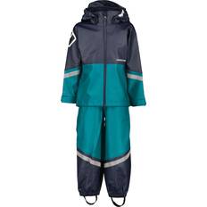 Didriksons Waterman Kid's Rain Set - Petrol Green