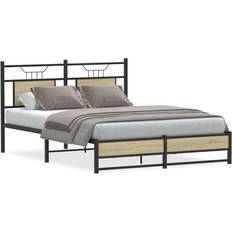 140 cm - Eg Sengerammer vidaXL 140x190 cm Uden Madras Konstrueret Træ Sengeramme