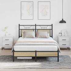 120 cm - Eg Sengerammer vidaXL Bettgestell ohne Matratze Sonoma-Eiche 120x190 cm Bettrahmen