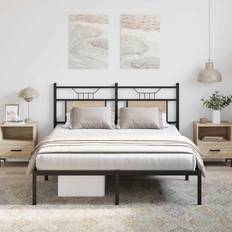 140 cm - Eg Sengerammer vidaXL 140x190 cm Uden Madras Konstrueret Træ Sengeramme