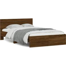 Senge & Madrasser vidaXL Med Sengegavl Og LED-Lys 140x190 cm Sengeramme