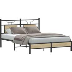 Senge & Madrasser vidaXL 140x200 cm Uden Madras Konstrueret Træ Sengeramme