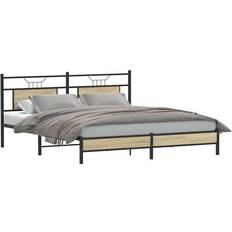 160 cm - Eg Sengerammer vidaXL 160x200 cm Uden Madras Konstrueret Træ Sengeramme