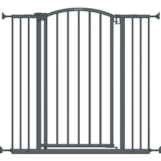 ShipItFurniture Extra tall decor safety pet and baby gate, 28” 38.25” wide, 36" tall, install Gray 38.25