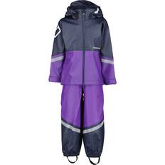 Removable Hood Rain Sets Didriksons Waterman Kids Set9 Tracksuit - Disco Purple