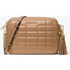 Natur Handväskor Michael Kors Jet Set Medium Quilted Leather Crossbody Bag - Natural