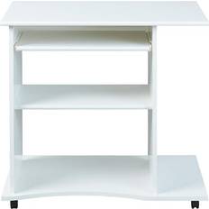 Datorbord 80 cm med Förvaring Hyllor