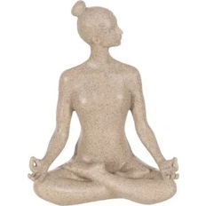 BigBuy Home Yoga Beige Prydnadsfigur 22.5cm