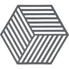 Zone Hexagon SilIkon 16 cm Grå Grytunderlägg