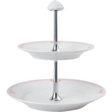 Opvaskemaskineegnede Serveringsbakker Royal Copenhagen Koral Riflet Blonde Étagère 2 Lag Serveringsbakke