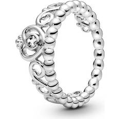 Pandora Princess Tiara Crown Ring - Silver/Transparent