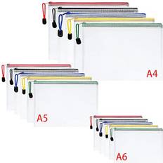 Vicloon Plastic Wallets 15 Pcs A4 A5 A6