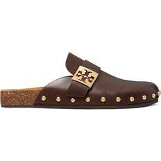 Tory Burch Mellow Stud Mule - Deep Mocha/Gold