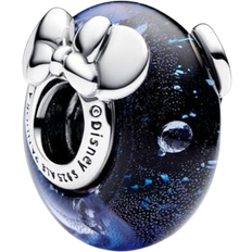 Blue Charms & Pendants Pandora Disney Mickey Mouse & Minnie Mouse Charm - Silver/Blue