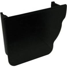 Roof Equipment FloPlast Black Ogee Gutter Internal Stopend Left Hand 110mm x 80mm