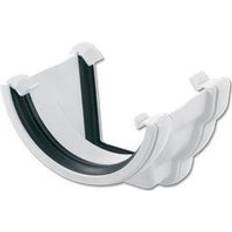 Roof Equipment FloPlast White PVC Half Round Adaptor