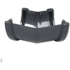 Grey Gutter FloPlast Grey Deepflow Hi-Cap Gutter Angle 115mm x 75mm