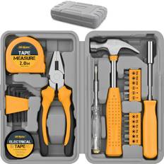 Hand Tools Hi-Spec 24pc Yellow Small Mini Home Set Tool Kit