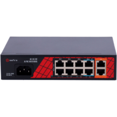 SAFire Switche SAFire HiPoE Switch 120W 6 PoE 30W 2 60W 2 Uplink