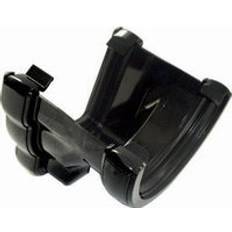 Roof Equipment FloPlast Black PVC Half Round to PVC Ogee Adaptor