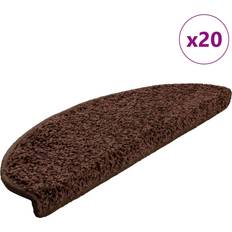 Stair Carpets on sale vidaXL Stufenmatten 20 Stk Braun 65 x 21 x 4 cm Braun