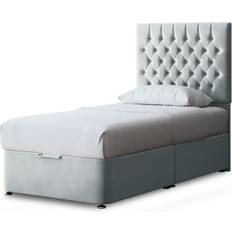DS Living Seraphine Upholstered Panel Divan Single Frame Bed