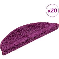Carpets & Rugs vidaXL Stair Mats 20 Pcs Violet 56x17x3 cm Purple Purple cm