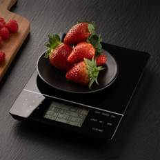 Kitchen Scales Dunelm Professional Glass Nutiritional Scales Black