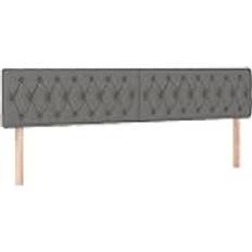 Sängar & Madrasser vidaXL Huvudgavlar 2 st Mörkgrå 90 x 7 x 78/88 cm Sänggavel