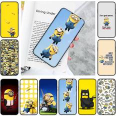 MINIONS JM28 Cute Black Soft Case for Xiaomi Poco X6 X4 M5 M6 F5 F6 C65 C55 C50 C51 C40 Pro Redmi 14C A3X 13C 12C 11T 10A 9C Note 7 6 8A Plus Xiaomi Poco X3 GT buff